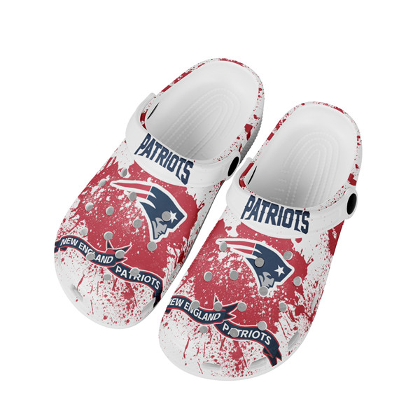 Women's New England Patriots Bayaband Clog Shoes 003 Women's New England Patriots Bayaband Clog Shoes 003